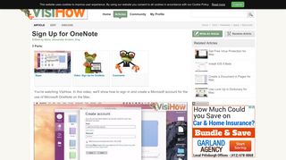 Sign Up for OneNote - VisiHow