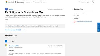 Can't Sign In to OneNote on Mac - Microsoft Community
