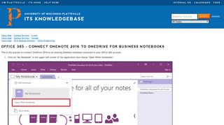 Office 365 - Connect OneNote 2016 to OneDrive for Business Notebooks