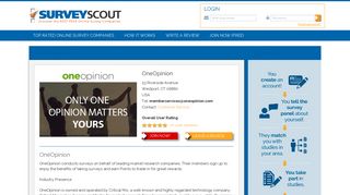 OneOpinion - SurveyScout - Discover the Best Free Online Survey ...