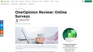 OneOpinion Review: Online Surveys - NerdWallet
