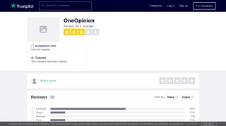 OneOpinion Reviews | Read Customer Service Reviews of ... - Trustpilot