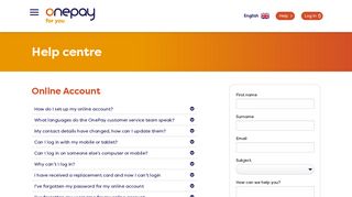Help centre | OnePay