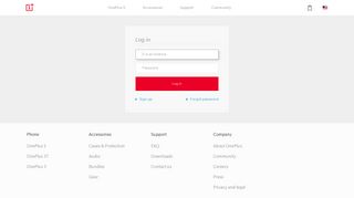 Log in - OnePlus Account - Sign in