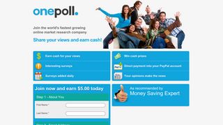 Join OnePoll: OnePoll New Member Signup: OnePoll