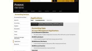 Applications - Purdue University Fort Wayne