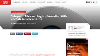 Safeguard Files and Login Information With oneSafe for Mac and iOS