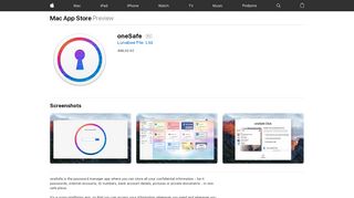 oneSafe on the Mac App Store - iTunes - Apple