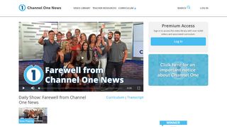 Channel One News: Daily News for Kids, Students & Teachers