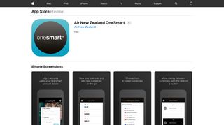 Air New Zealand OneSmart on the App Store - iTunes - Apple