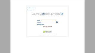 Alpha One Solution - Login