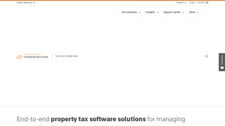 Property tax software and solutions | Thomson Reuters