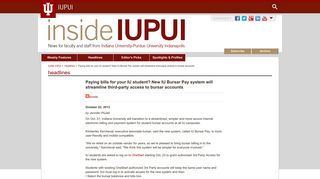 Paying bills for your IU student? New IU Bursar Pay system will ...