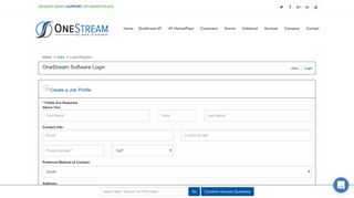 OneStream Software Login - OneStream Software Jobs - ApplicantPro