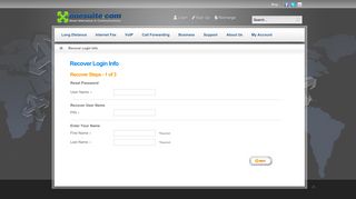 Recover Login Info - OneSuite