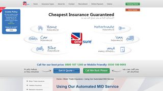 Using Our Automated MID Service - One Sure Insurance