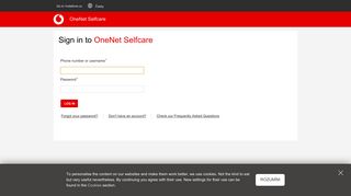 OneNet Selfcare - Vodafone.cz