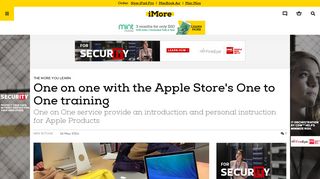 One on one with the Apple Store's One to One training | iMore
