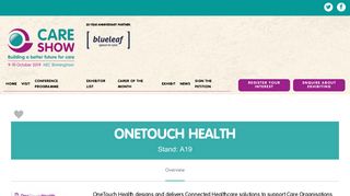 Onetouch Health - The Care Show 2018