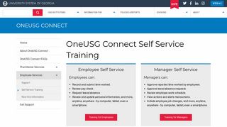 OneUSG Connect Self Service Training | OneUSG Connect ...