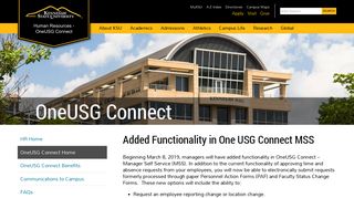 Human Resources - OneUSG Connect | Kennesaw State University