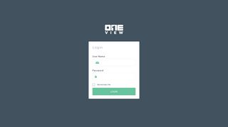 Login - OneView