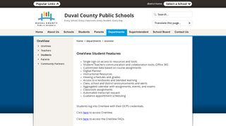 OneView / Students - Duval County Public Schools