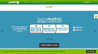 Cartão Jumbo: Homepage