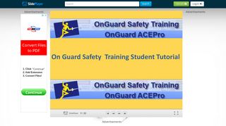 On Guard Safety Training Student Tutorial - ppt download - SlidePlayer