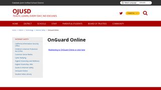 OnGuard Online - Oakdale Joint Unified School District