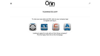 The Onin Group | Teammates App