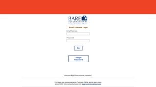 Evaluator Login - baidata.com - BARE International