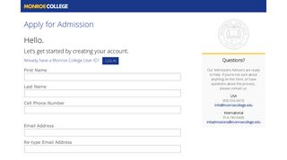 Online Application | Monroe College