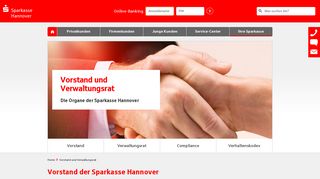Die Organe der Sparkasse Hannover: Vorstand und Verwaltungsrat ...
