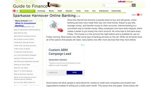 Sparkasse Hannover Online Banking - Streetdirectory.com