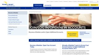 Login | Open Account | Credit Union Membership | Truliant