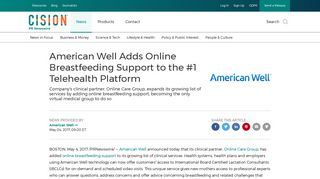 American Well Adds Online Breastfeeding Support to the #1 ...