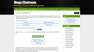 Indian Chat Room - Online Chat Without Registration - Mega Chatroom
