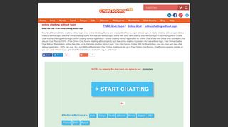 FREE Online Chatting Without Login - Chat Rooms