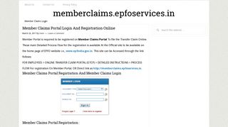 Member Claims Portal Login And Registration Online