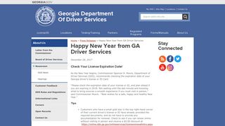 Happy New Year from GA Driver Services | Georgia Department Of ...