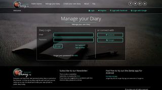 Manage your free online diary - My-Diary.Org