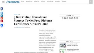 5 Best Online Educational Sources To Get Free Diploma Certificates ...