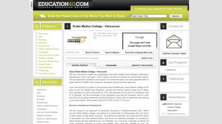 Drake Medox College - Vancouver - Education411.com