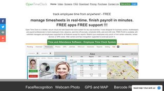 Home - OpenTimeClock.com - Web based Free online time clock ...