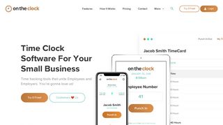 Time Clock Software, Simple & Powerful, PTO, Scheduling • OnTheClock