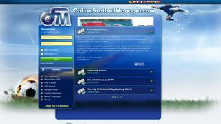 Manager Login - soccer manager - OnlineFootballManager