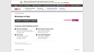 Ma banque en ligne : A secure online banking service | HSBC