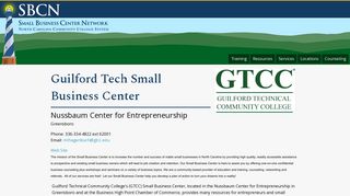 GTCC SBC Online - Small Business Center Network