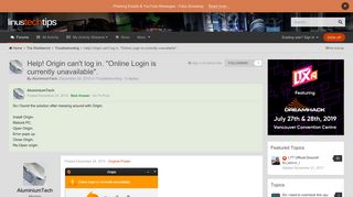 Help! Origin can't log in. 